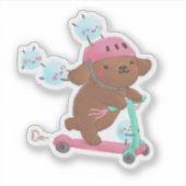 Sticker Let's Roll Illustration (Devant)