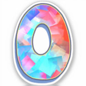 Sticker Letter O - Color Mix (Recto)