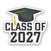 Sticker Letterman Class of 2027 Graduation (Recto)