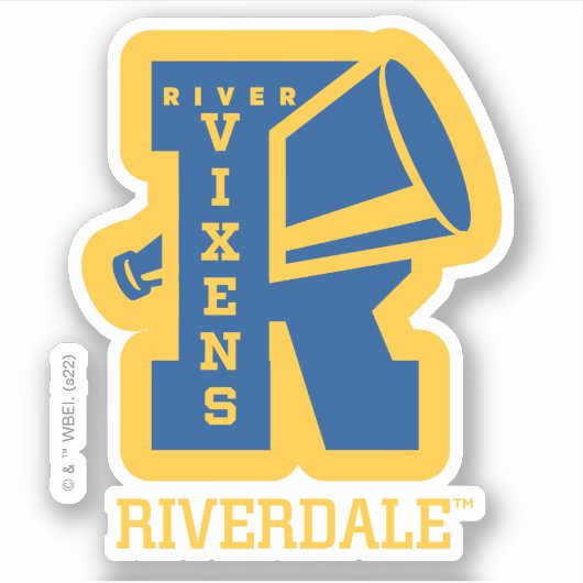 Sticker Letterman River Vixens (Devant)