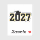 Sticker Lettermen Class of 2027 Graduation (Feuille)