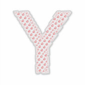 STICKER LETTERS MADE UP OF HEARTS (Devant)