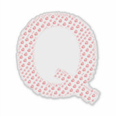 STICKER LETTERS MADE UP OF HEARTS (Devant)