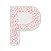 STICKER LETTERS MADE UP OF HEARTS (Devant)