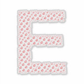 STICKER LETTERS MADE UP OF HEARTS (Devant)