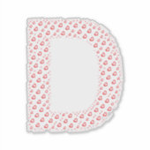 STICKER LETTERS MADE UP OF HEARTS (Devant)