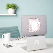 STICKER LETTERS MADE UP OF HEARTS (Ordinateur portable sur le bureau)