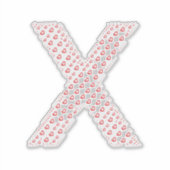 STICKER LETTERS MADE UP OF HEARTS (Devant)