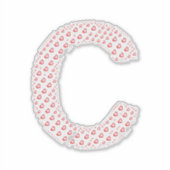 STICKER LETTERS MADE UP OF HEARTS (Devant)