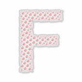 STICKER LETTERS MADE UP OF HEARTS (Devant)