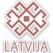 Sticker Lettonie (Recto)