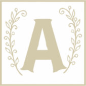 Sticker Lettre A Blancs + Blocs ABC Alphabet Neutres Blocs (Devant)