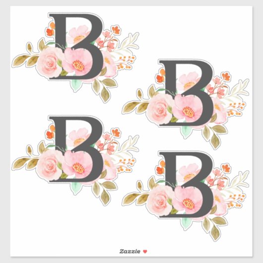 Sticker Lettre B (Feuille)