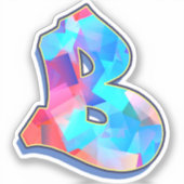 Sticker Lettre B - Color Mix (Recto)