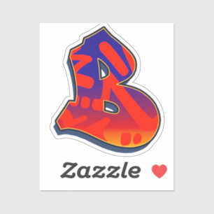 Sticker Lettre B - Night Sky