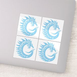 Sticker Lettre C de style dragon, alphabet du dragon, mono