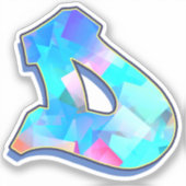 Sticker Lettre D - Color Mix (Recto)