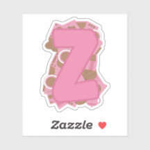 Lettre de café Z : monogramme initial