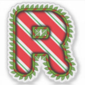 Sticker Lettre de Noël R (Devant)