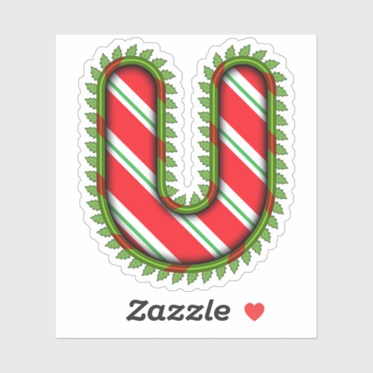 Sticker Lettre de Noël R (Feuille)