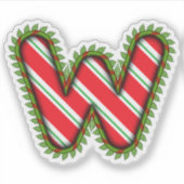 Sticker Lettre de Noël W (Devant)