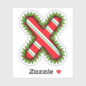 Sticker Lettre de Noël X (Feuille)