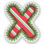 Sticker Lettre de Noël X (Devant)