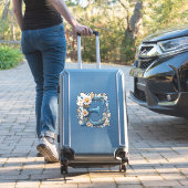 Sticker Lettre décorative E avec émail bleu (Valise Insitu)