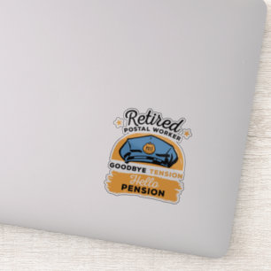 Sticker Lettre du travailleur postal à la retraite Transpo