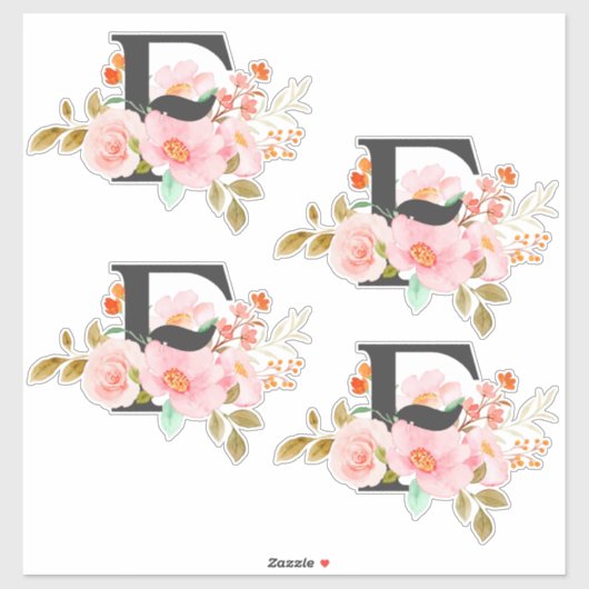 Sticker Lettre F (Feuille)