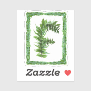 Sticker Lettre F Monogramme initial, Alphabet de Ferme ver