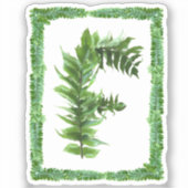 Sticker Lettre F Monogramme initial, Alphabet de Ferme ver (Recto)