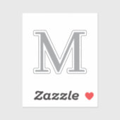 STICKER LETTRE INITIALE GRECQUE CHIC MOYENNE (Feuille)