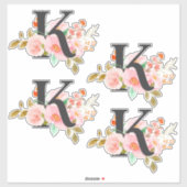 Sticker Lettre K (Feuille)
