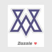 Sticker Lettre minimale VA Classique (Feuille)