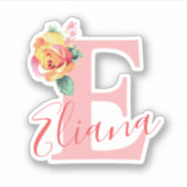 STICKER LETTRE MONOGRAPHIQUE AQUACOLOMIQUE INITIALE MONOMO (Devant)