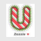 Sticker Lettre Noël R (Feuille)