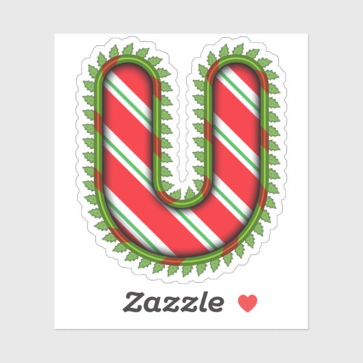 Sticker Lettre Noël R (Feuille)