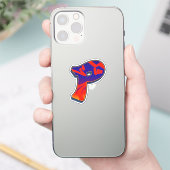 Sticker Lettre P - Night Sky (Téléphone)