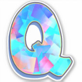 Sticker Lettre Q_ Graffiti lettres alphabet (Devant)