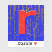 Sticker Lettre r (Feuille)