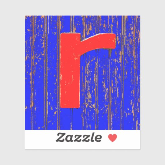 Sticker Lettre r (Feuille)