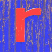 Sticker Lettre r (Devant)