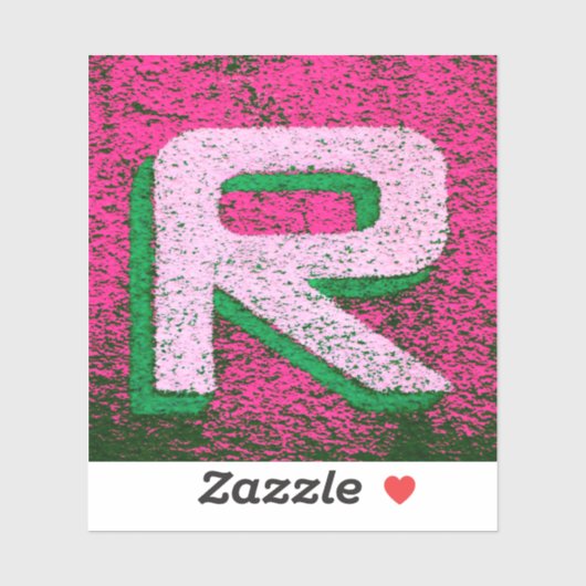 Sticker Lettre r (Feuille)