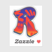 Sticker Lettre R - Night Sky (Feuille)