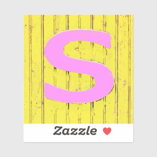Sticker Lettre s (Feuille)