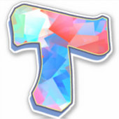 Sticker Lettre T_ Graffiti lettres alphabet (Devant)