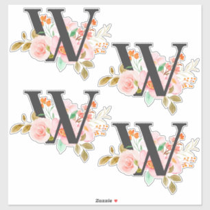 Sticker Lettre W