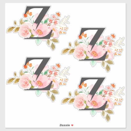 Sticker Lettre Z (Feuille)