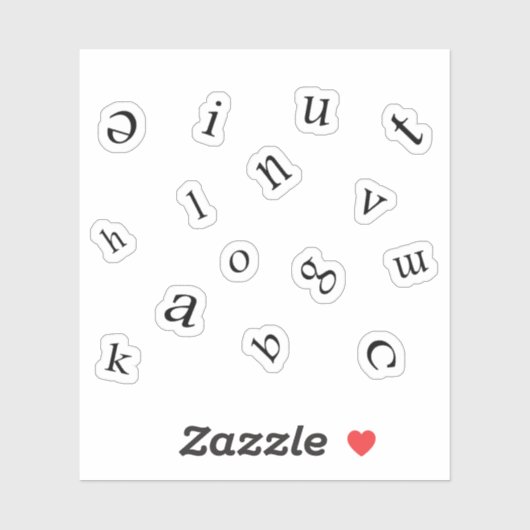 Sticker Lettres (Feuille)